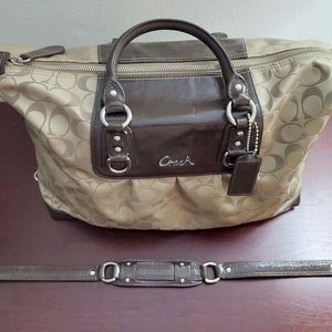 Coach Purse - Brown/Cream